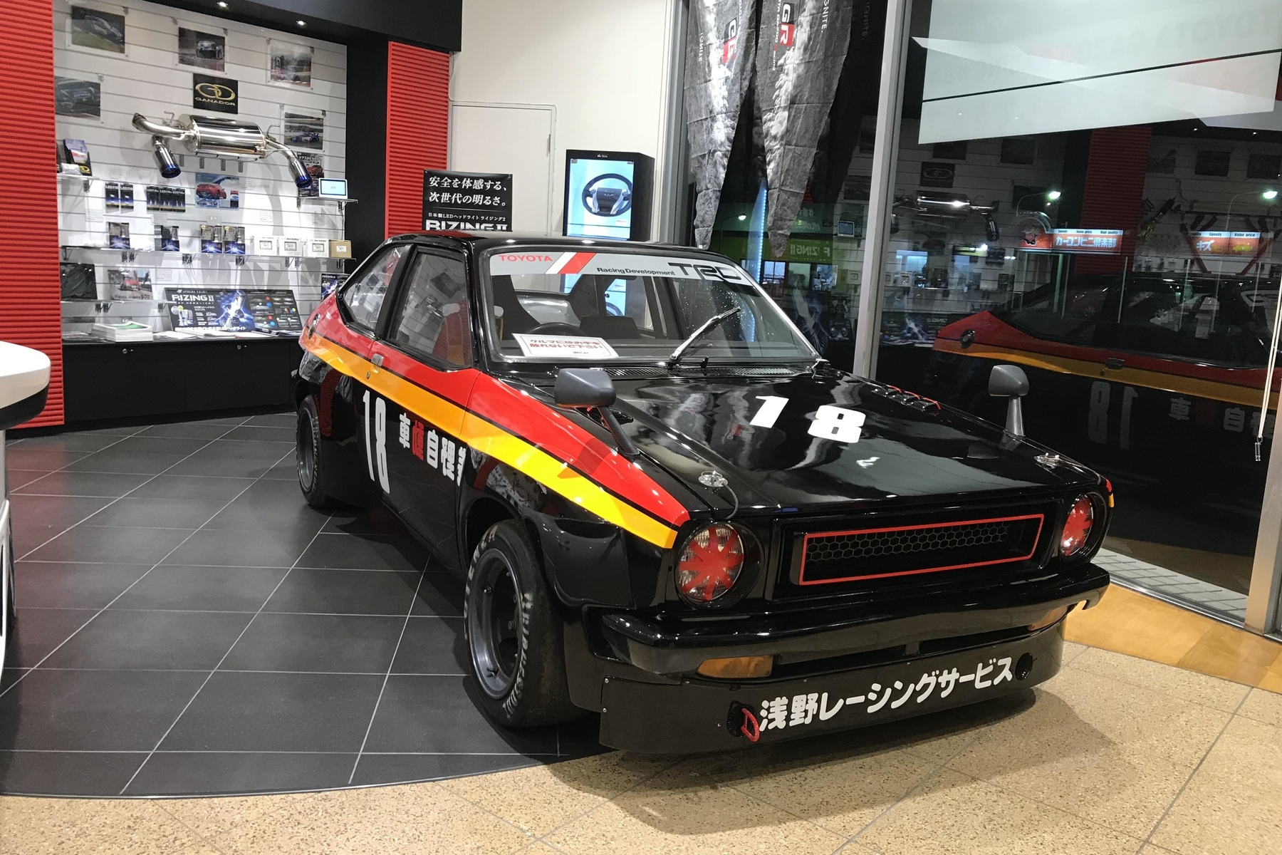 Tsツーリングkp47スターレット展示中